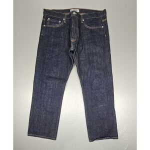 Baldwin Selvedge Jeans Mens 36x28 The Reed Classic Straight Button Fly Denim